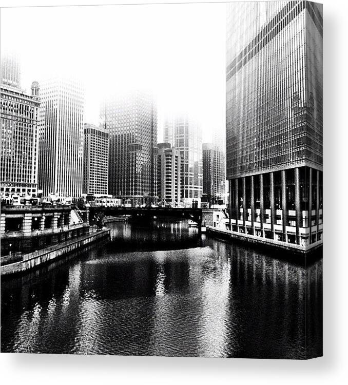 Chicago Canvas Print featuring the photograph Chicago by Cassie OToole