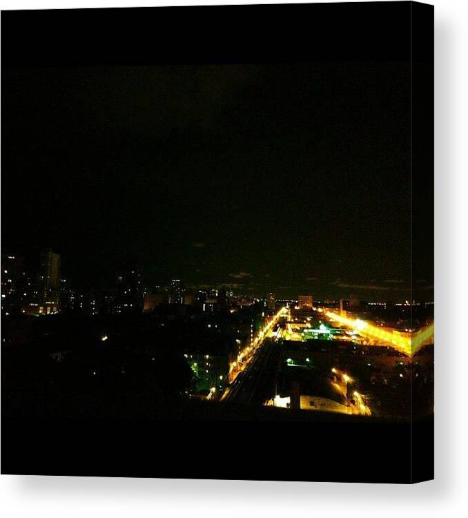 Prohdr Canvas Print featuring the photograph Chicago Night! #instagramyourcity by Chuck Oliva