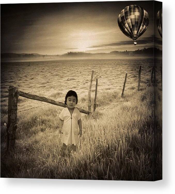 Surreal Canvas Print featuring the photograph China Doll Surreal by Oliver Kuy