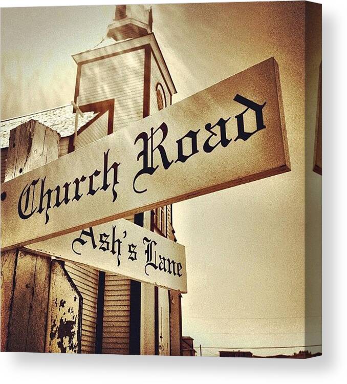 Perspective Canvas Print featuring the photograph Church Road by Christopher Campbell