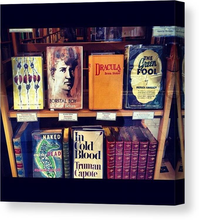 Bookstore Canvas Print featuring the photograph Classic Books #bookstore #dublin by David Lynch