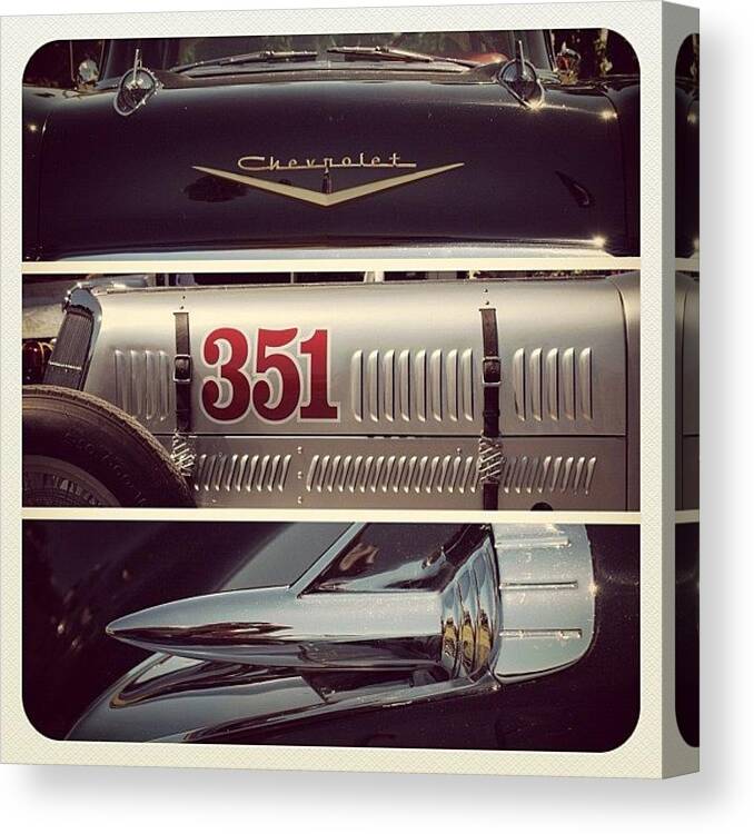 Edited Canvas Print featuring the photograph Classic Yass Cars. #edited #canon_450d by Kim Gourlay