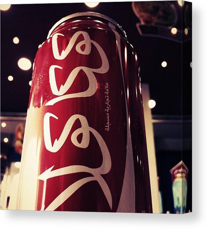Iphoneonly Canvas Print featuring the photograph Coca Cola | گوگا گولا by A L I