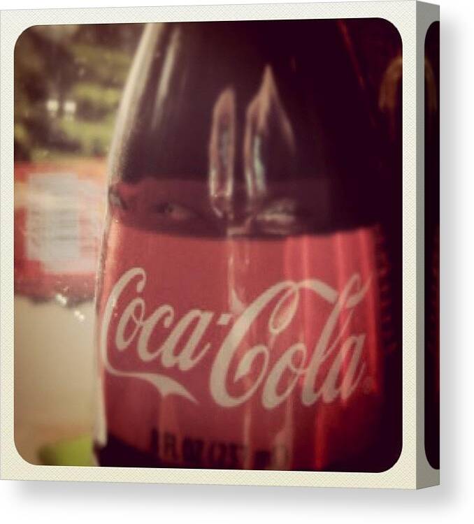 Coke Canvas Print featuring the photograph Coca Cola by Hana McGayle