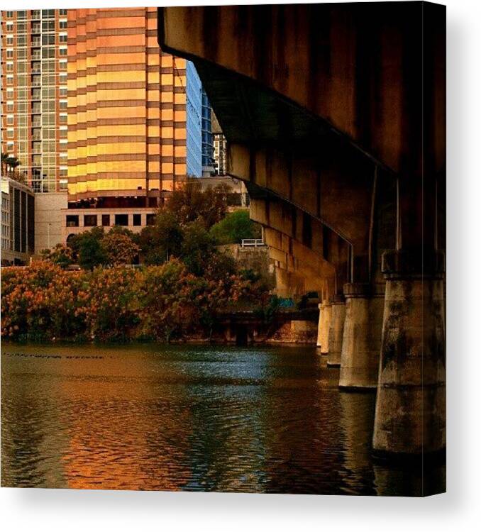  Canvas Print featuring the photograph Congress Bridge Austin Texas by James Granberry