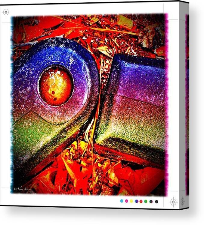 Androidcommunity Canvas Print featuring the photograph Dislocated - It Doesn't Fit? #ball by Photography By Boopero