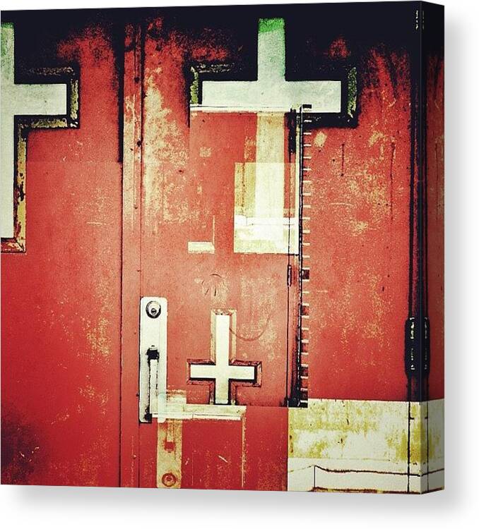 Door Canvas Print featuring the photograph #door #doorporn #decim8 #instagramhub by Brian Adams