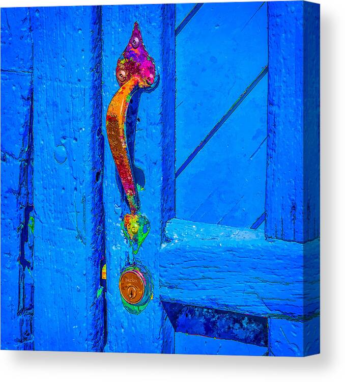 Door Canvas Print featuring the photograph Doorway to Santa Fe by Ken Stanback