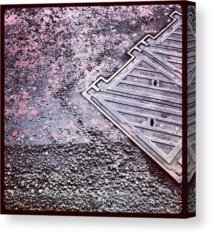 Urban Canvas Print featuring the photograph Drain by Tim Topping