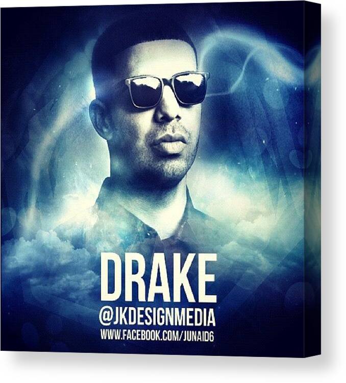 Photoshop Canvas Print featuring the photograph Drake Design, Follow Me Here ! by Junaid Khan