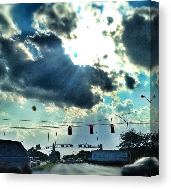 Clouds Canvas Print featuring the photograph Edits With #snapseed But So Annoying by Emily W
