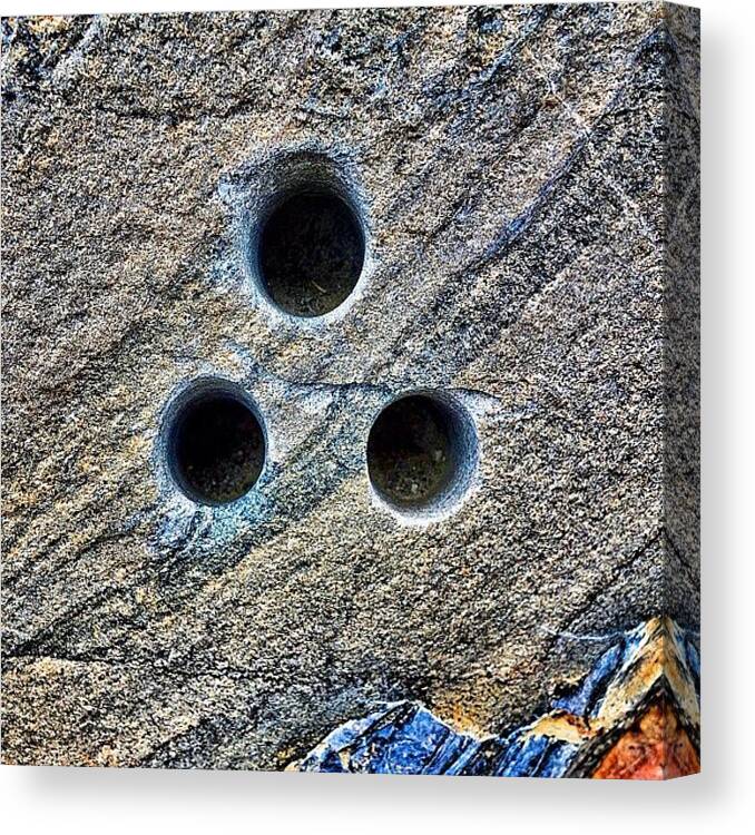 Follow Canvas Print featuring the photograph Either Some Geologist Took Bore Samples by Chris Bechard