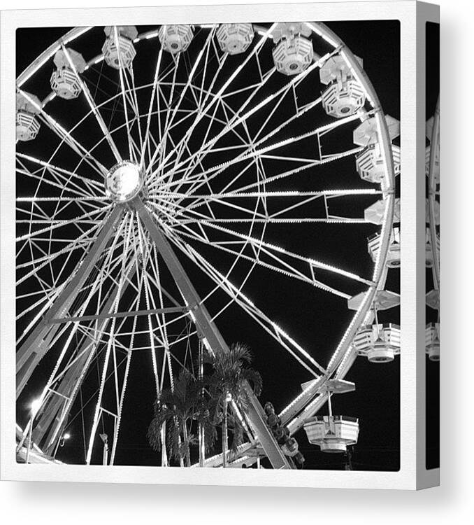 Carnival Canvas Print featuring the photograph Ferris Wheel I by Beach Bum Chix