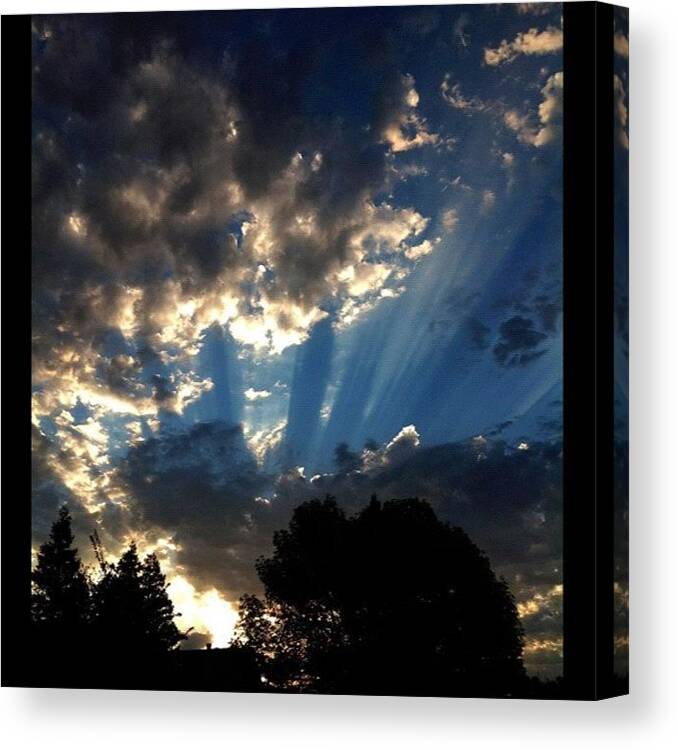 Paulcw3 Canvas Print featuring the photograph Filtered With Photo Fx Ultra, Okay So I by Paul Wallingford