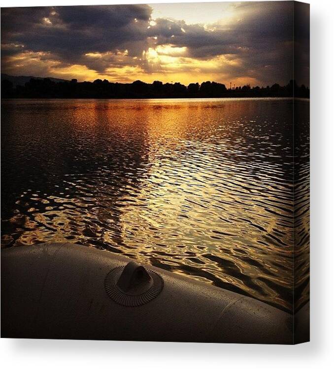 Fishing Canvas Print featuring the photograph Fishing by Krum Zhikov