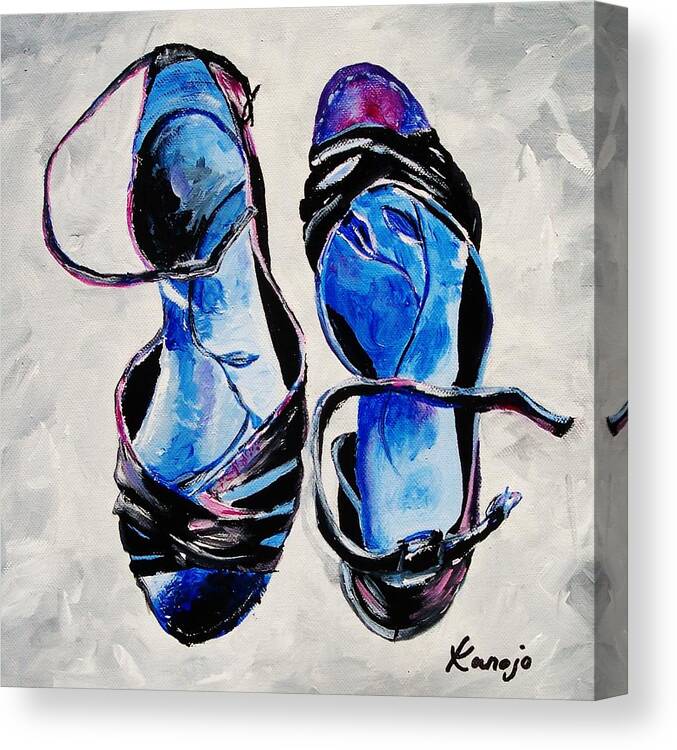 Flats Canvas Print featuring the painting Flat Rascals by Wendy Winbeckler