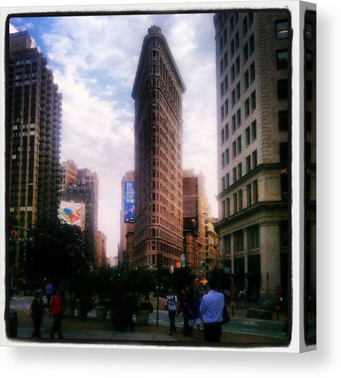 Building Canvas Print featuring the photograph #flatiron #building #nyc #architecture by Steven Young
