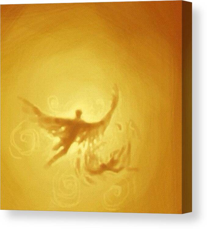 Fly Canvas Print featuring the photograph #flight Of #icarus #sketch by Jeff Reinhardt