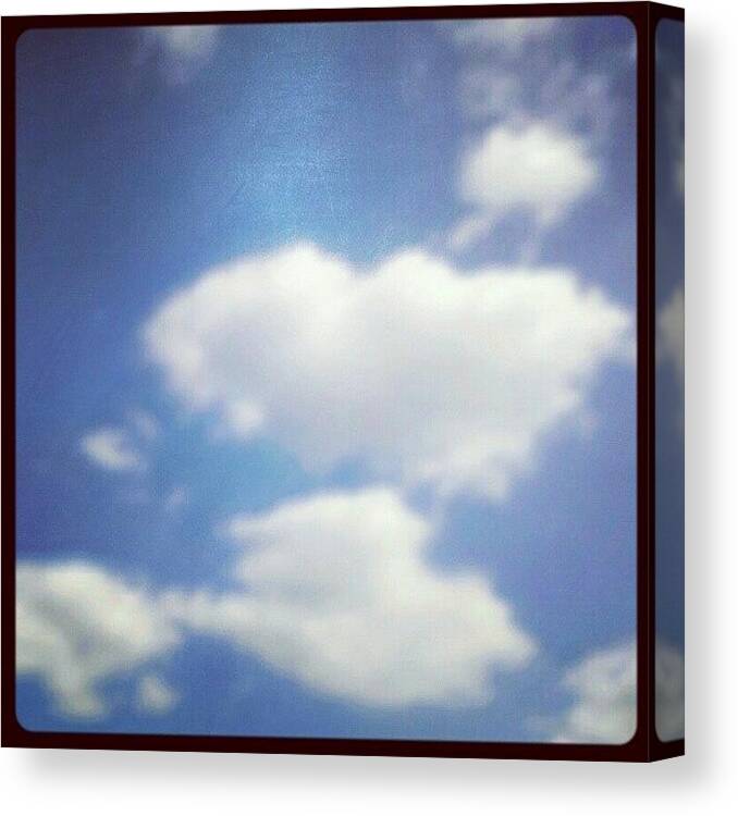 Spring Canvas Print featuring the photograph #fluffy #spring #clouds / облака by Linandara Linandara