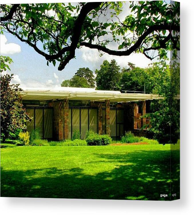 Basiléia Canvas Print featuring the photograph Fondation Beyeler, Basel, Suisse by Gogliardo Maragno