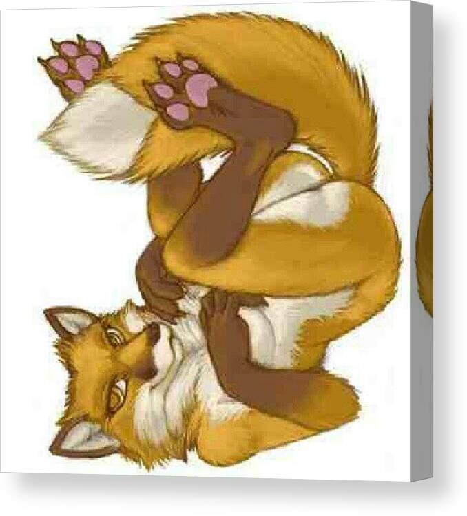 Cute cartoon fox with roses female fox gifts #1 Greeting Card by Norman W