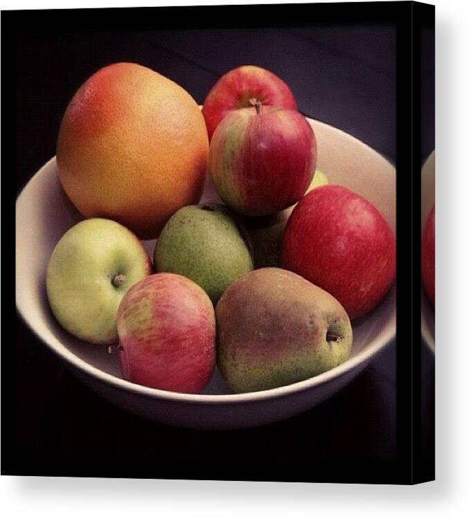  Canvas Print featuring the photograph Fruit.Bowl by Jeff Rogerson