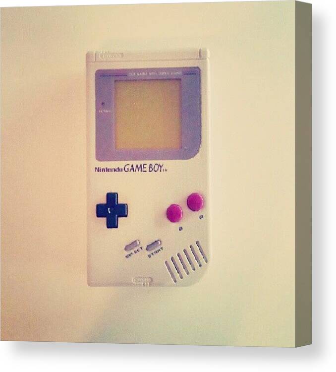 Game Boy Canvas Print featuring the photograph Gameboy by Lewis Ross