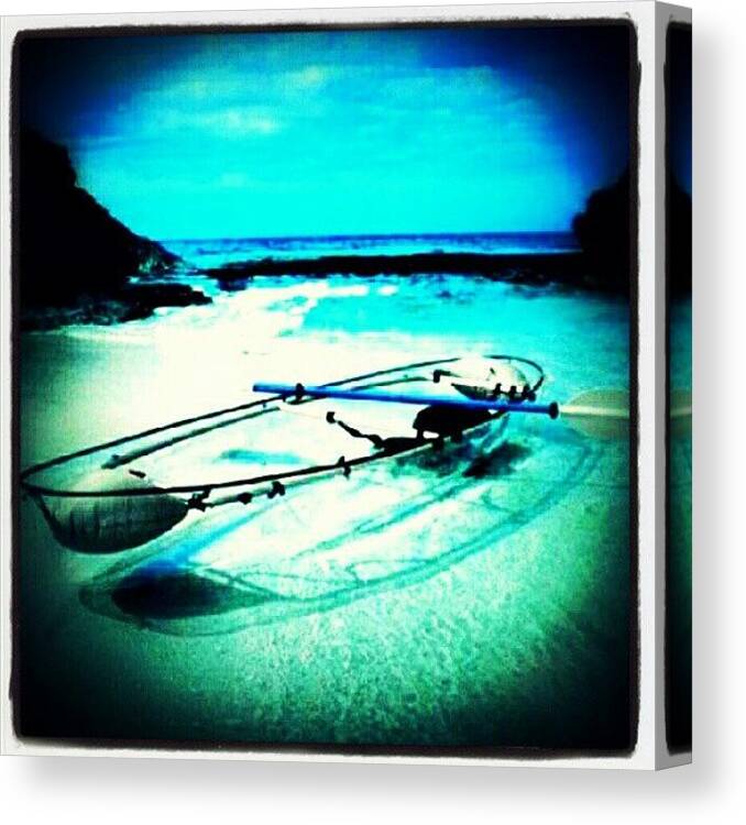 Instagramhub Canvas Print featuring the photograph Glass Bottom Boat...nice To Look by Mary Carter
