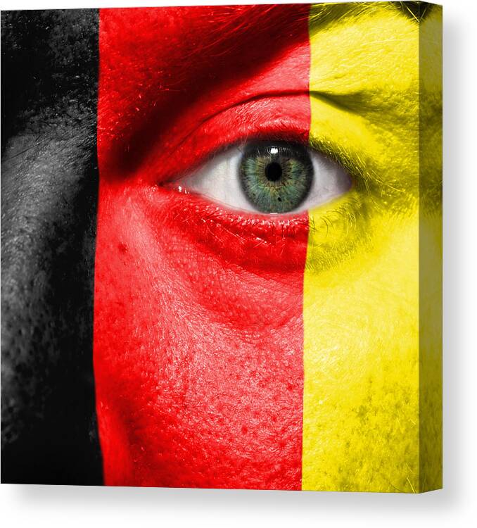 2012 Canvas Print featuring the photograph Go Belgium by Semmick Photo