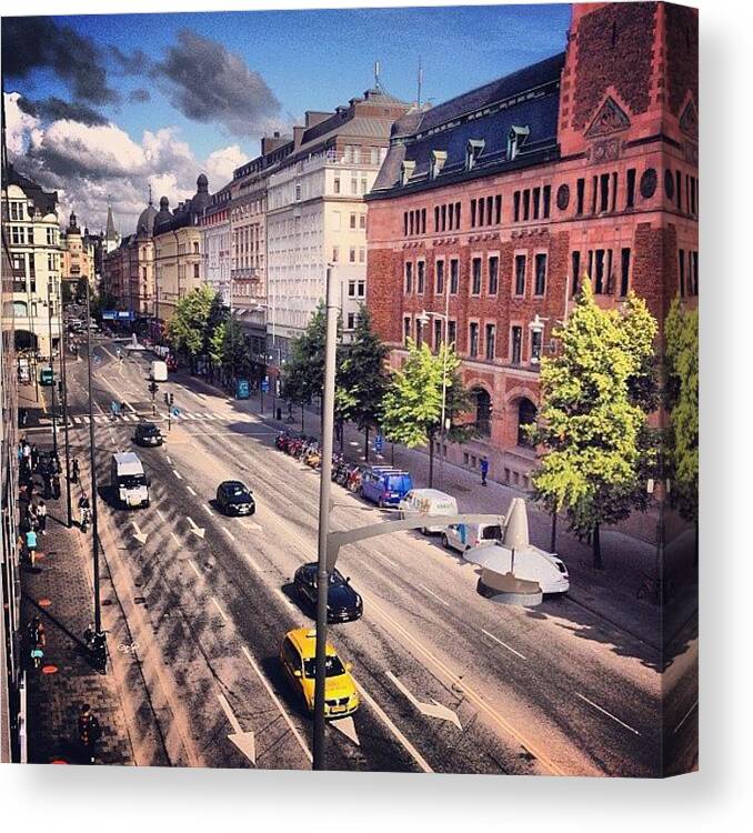 Love Canvas Print featuring the photograph Good Morning Stockholm by Noa Steinberger