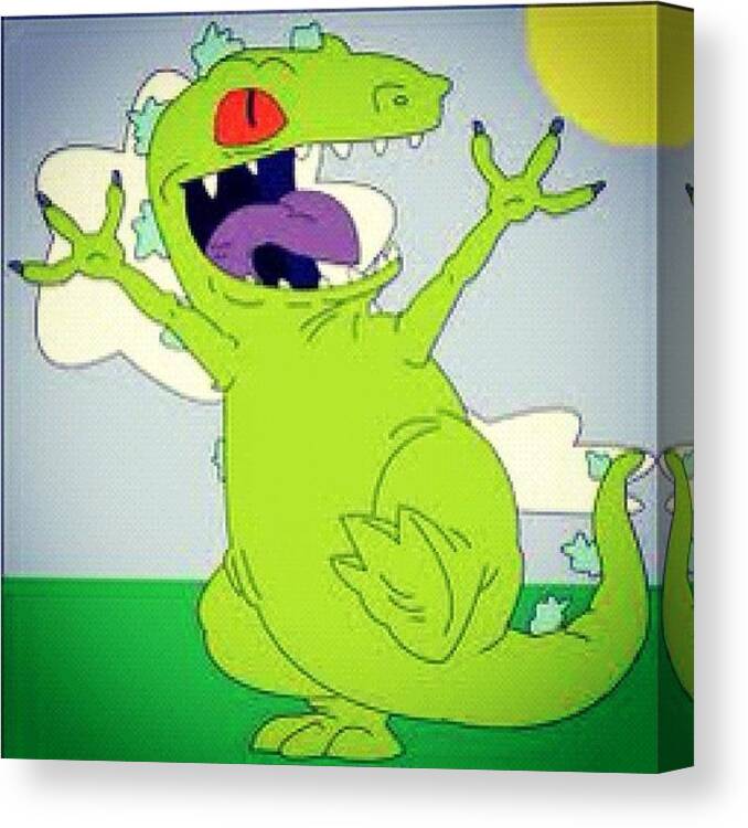  Canvas Print featuring the photograph Good Night Reptar!!! by Harry Demasiado