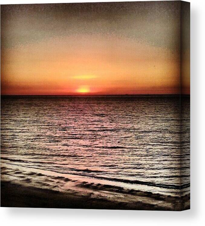  Canvas Print featuring the photograph Good Night Sun You Best Come Play by Lewis Ross