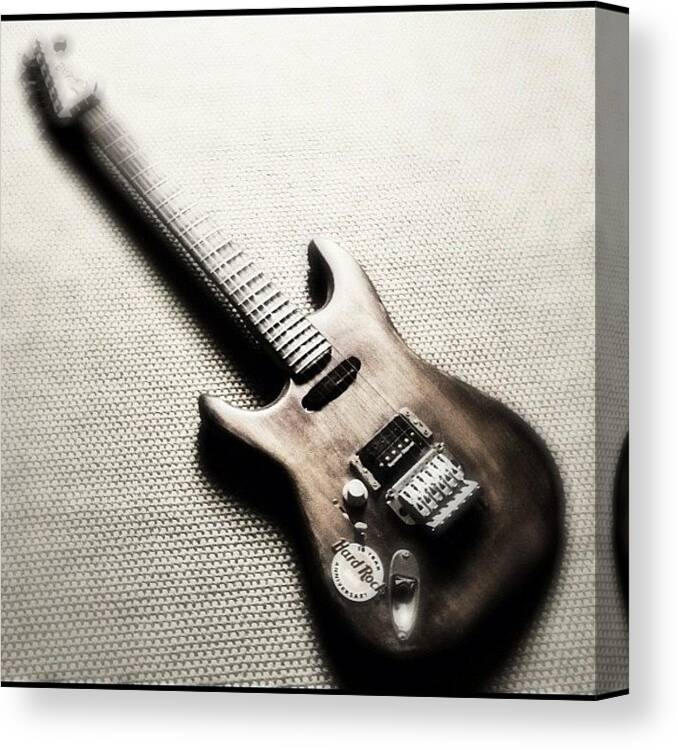 Me Canvas Print featuring the photograph #guitar #guitars #me #beautiful #axe by Max Guzzo