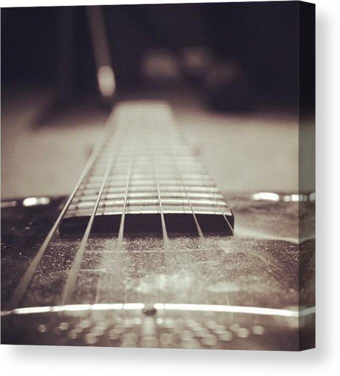 Guitar Canvas Print featuring the photograph Guitar by Macy Jane