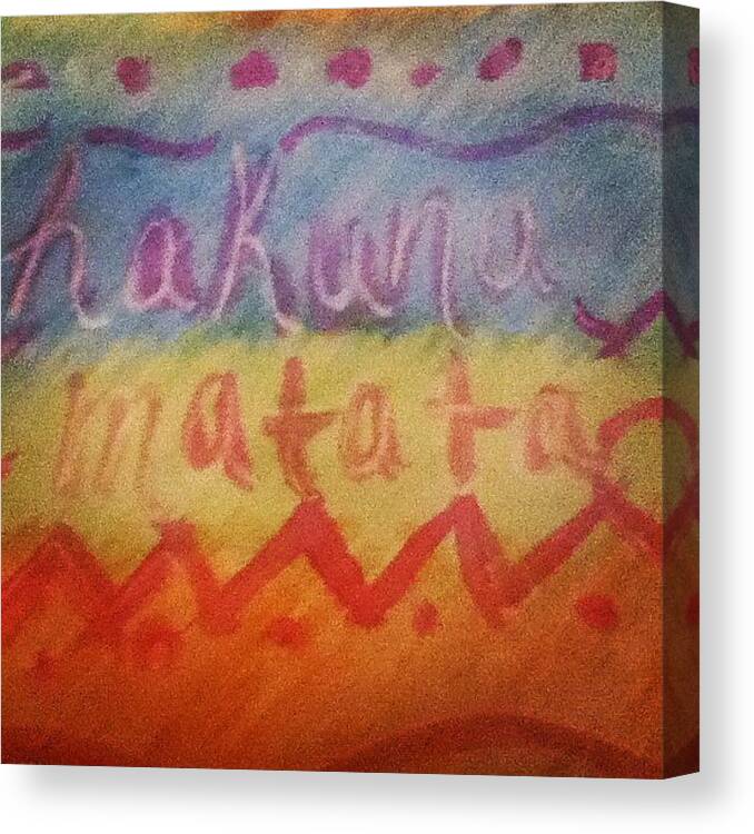 Rainbow Canvas Print featuring the photograph Hakuna Matata ✌ Haha I Was Messing by Emma Stebbins