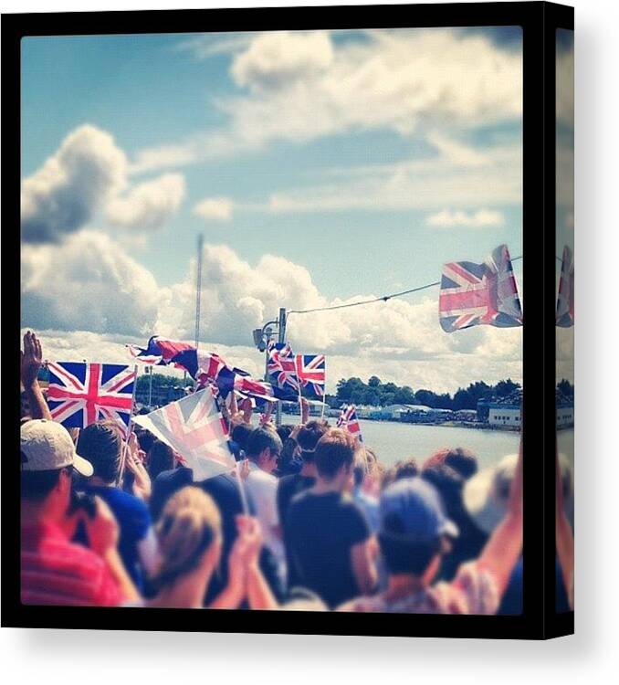 Nationalanthem Canvas Print featuring the photograph Happy and Glorious by Rillaith