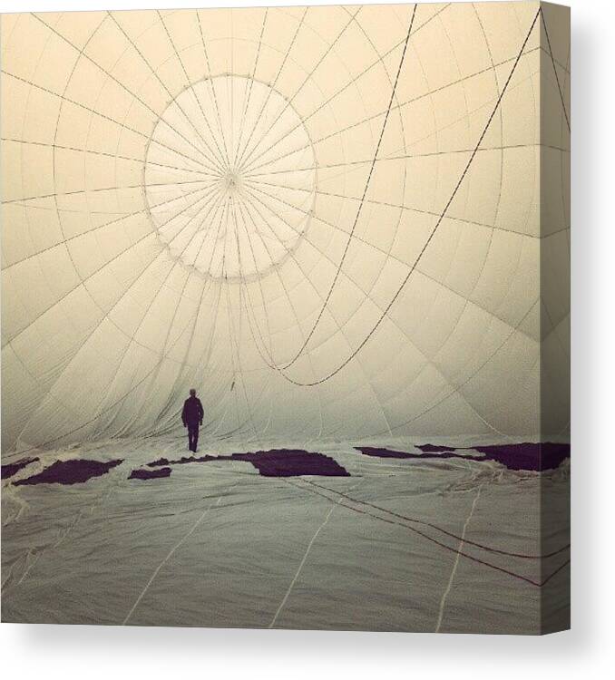 Picoftheday Canvas Print featuring the photograph Have You Ever Been Inside A Hot Air by Tess Walther