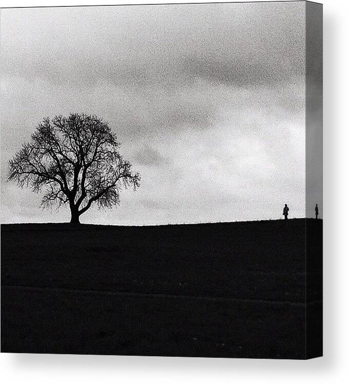 Blackandwhite Canvas Print featuring the photograph Hello Tree by Soda Love