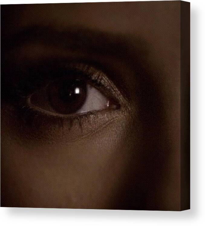  Canvas Print featuring the photograph Her Eye *-* by Lily McQueen