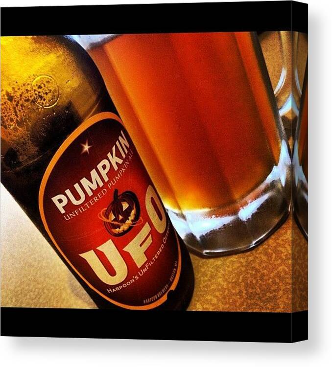 Friday Canvas Print featuring the photograph Hey There #pumpkin! #ale #beer by Ivan Belvis