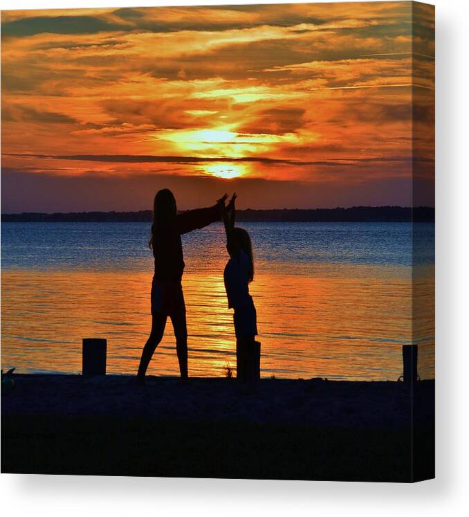 Sun Canvas Print featuring the photograph High 5 by Billy Beck