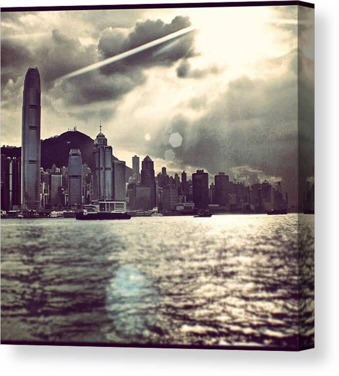 Hong Kong Canvas Print featuring the photograph Hong Kong Island by Daniel James
