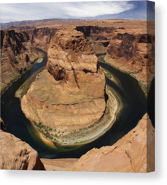 Horseshoe Bend Canvas Print featuring the photograph Horseshoe Bend by Mike McGlothlen
