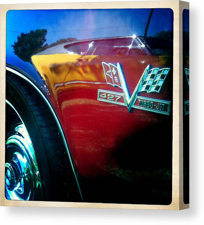 Reflection Canvas Print featuring the photograph Hot Rod by Brian Kirchner