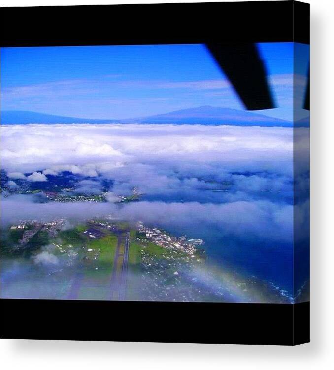 Ito Canvas Print featuring the photograph Hovering Over #ito #hilo #airport by Joel R