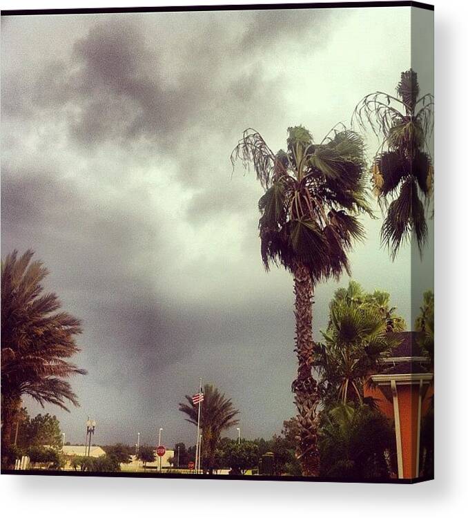 Orlando Canvas Print featuring the photograph #hurricanesandy #sky #orlando #florida by James Roberts