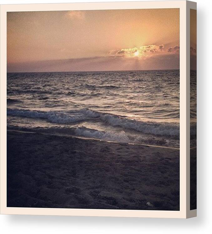 Benghazi Canvas Print featuring the photograph I Kno I Kno, A #sunset Shot... Ugh🙇 by Walied A
