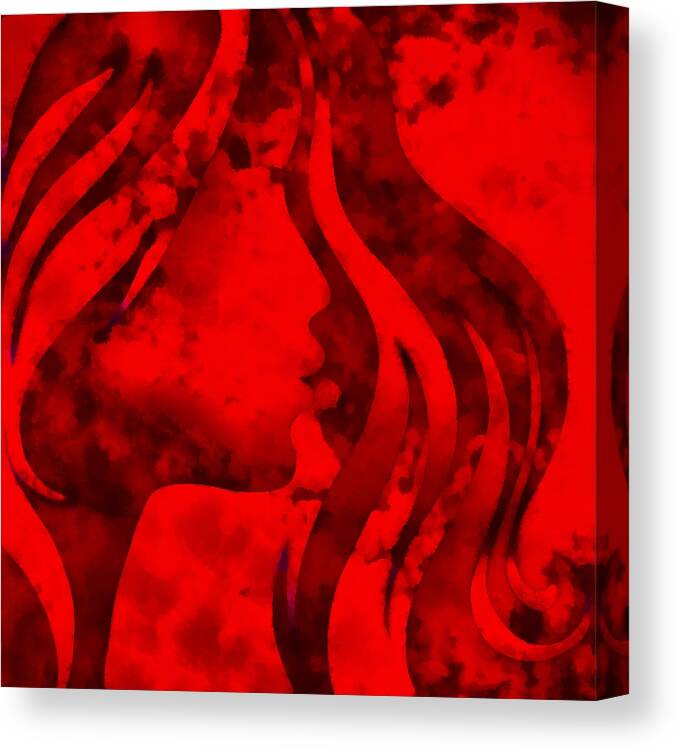 Wonder Canvas Print featuring the digital art I Should Have Said Goodbye 3 by Angelina Tamez