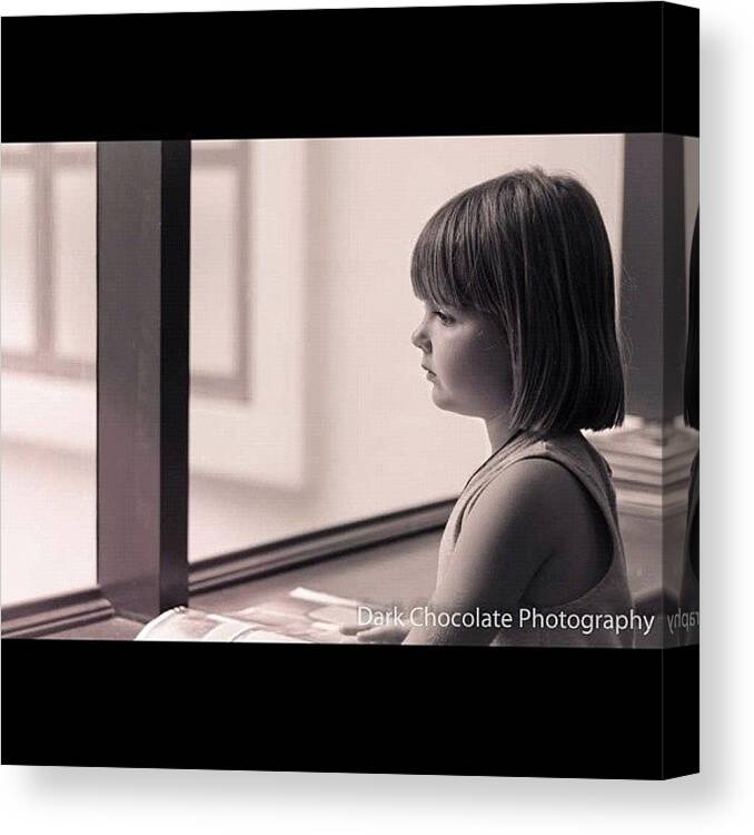 Emotion Canvas Print featuring the photograph I Wonder What Was She Thinking by Zachary Voo