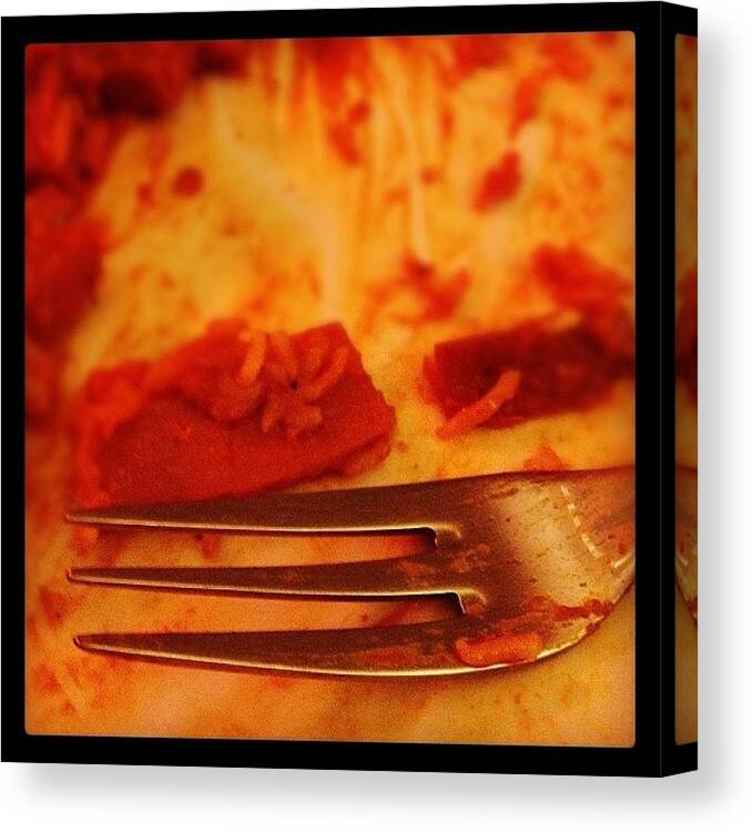 Fork Canvas Print featuring the photograph #igdungeon #igfm by Jenni Martinez